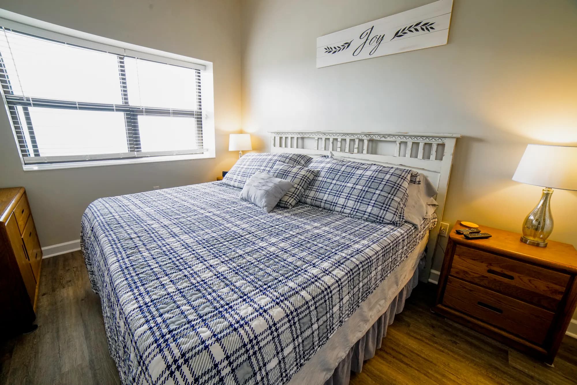 Primary bedroom with King bed